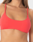 Julia | Top Bikini Bralette con Coppe - Corallo - donna - Raggianti
