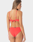 Julia | Top Bikini Bralette con Coppe - Corallo - donna - Raggianti