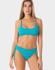 Aurora | Regular Tie Side Bikini Bottom With Braids
