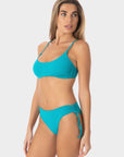Julia | Top Bikini Bralette con Coppe - Turchese - donna - Raggianti