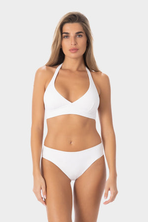Noemi | Top Bikini Triangolo Fisso - Bianco - donna - Raggianti