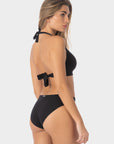 Noemi | Top Bikini Triangolo Fisso - Nero - donna - Raggianti