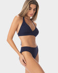 Noemi | Top Bikini Triangolo Fisso - Blu Mare - donna - Raggianti