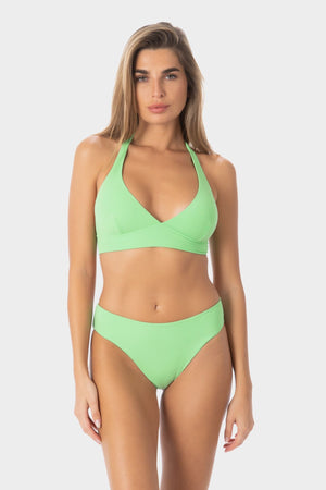 Noemi | Top Bikini Triangolo Fisso - Verde - donna - Raggianti