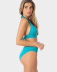 Noemi | Top Bikini Triangolo Fisso - Turchese - donna - Raggianti