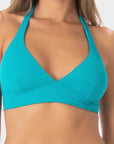 Noemi | Top Bikini Triangolo Fisso - Turchese - donna - Raggianti