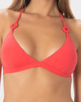 Diana | Top Bikini Triangolo all'Americana - Corallo - donna - Raggianti