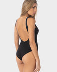 Luna | Costume Intero Longline Reversibile - Nero/Bianco - donna - Raggianti