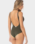 Luna | Costume Intero Longline Reversibile - Militare/Yoda - donna - Raggianti