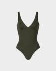 Luna | Costume Intero Longline Reversibile - Militare/Yoda - donna - Raggianti