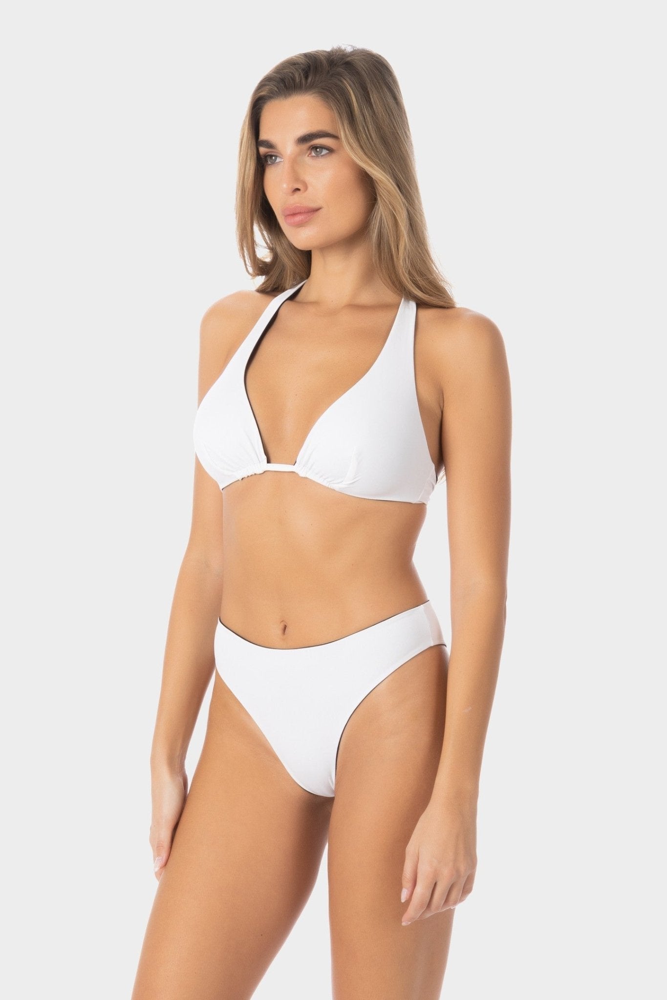 Allegra | Slip Bikini Brasiliana Reversibile - Nero/Bianco - donna - Raggianti