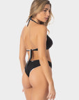 Allegra | Slip Bikini Brasiliana Reversibile - Nero/Bianco - donna - Raggianti