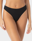 Allegra | Slip Bikini Brasiliana Reversibile - Nero/Bianco - donna - Raggianti