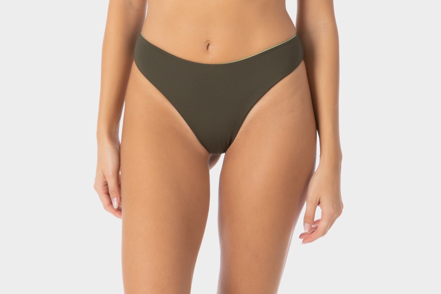 Allegra | Slip Bikini Brasiliana Reversibile - Militare/Yoda - donna - Raggianti