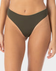 Allegra | Slip Bikini Brasiliana Reversibile - Militare/Yoda - donna - Raggianti
