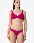 Ginevra | Slip Vita Bassa Double - Magenta/Tabacco - donna - Raggianti