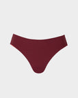 Grace | Slip Bikini Classico Reversibile - Borgogna/Corallo - donna - Raggianti