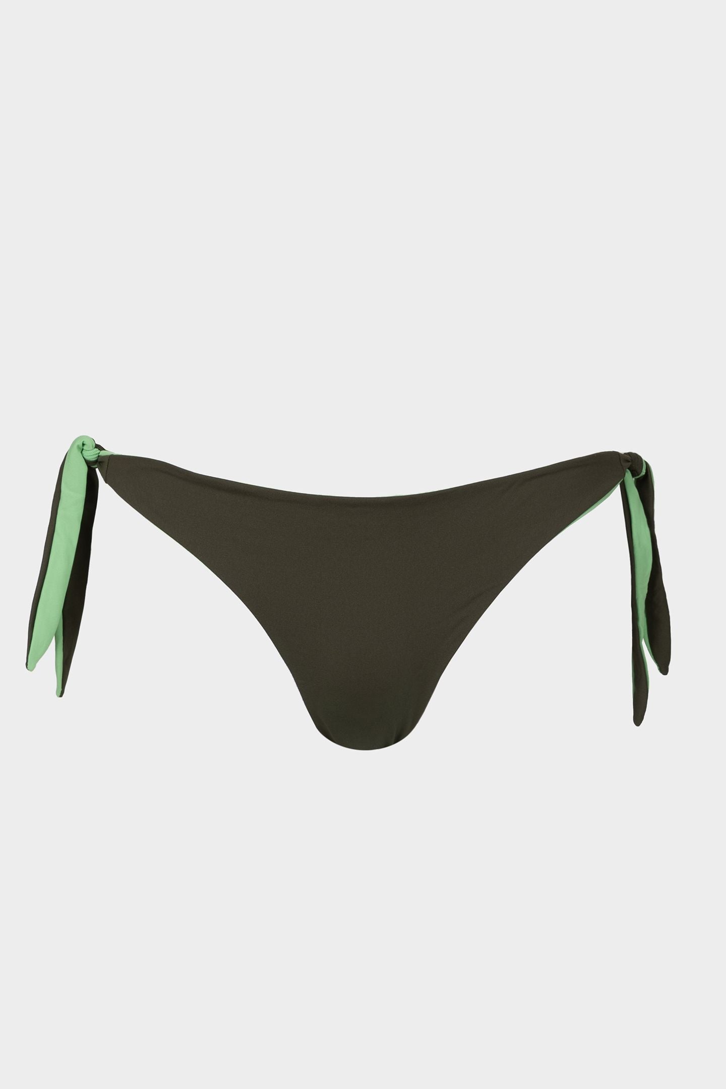 Hazel | Slip Bikini Reversibile con Laccetti - Militare/Yoda - donna - Raggianti