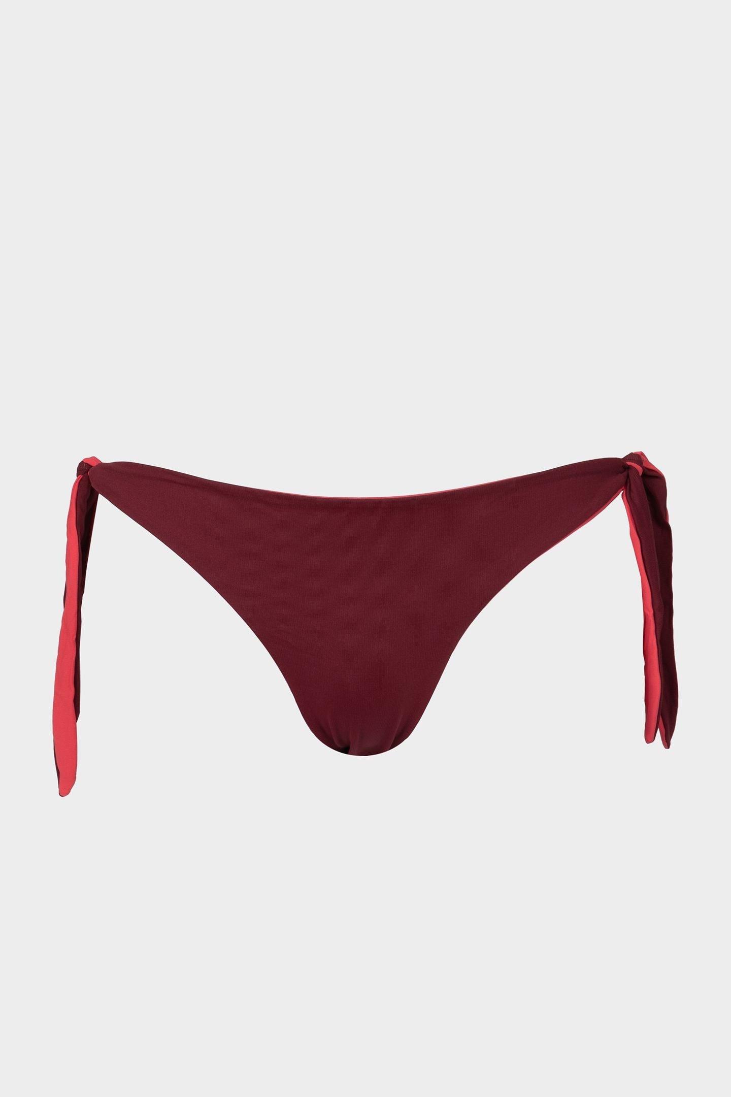 Hazel | Slip Bikini Reversibile - Borgogna/Corallo - donna - Raggianti