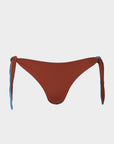Hazel | Slip Bikini Reversibile con Laccetti - Ruggine/Blu - donna - Raggianti