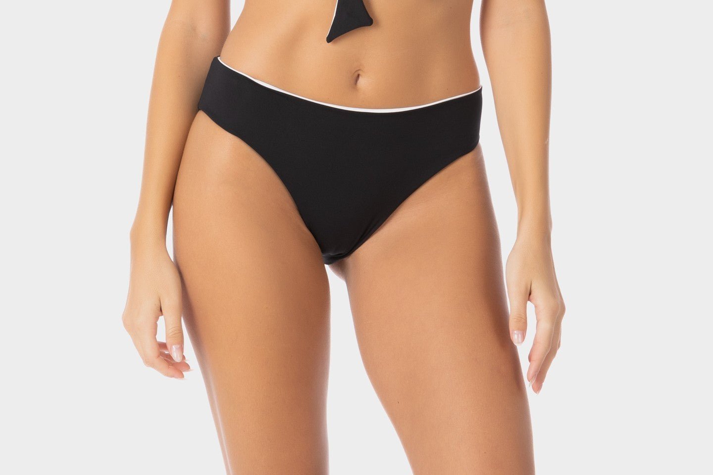 Grace | Slip Bikini Classico Reversibile - Nero/Bianco - donna - Raggianti