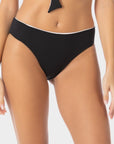 Grace | Slip Bikini Classico Reversibile - Nero/Bianco - donna - Raggianti