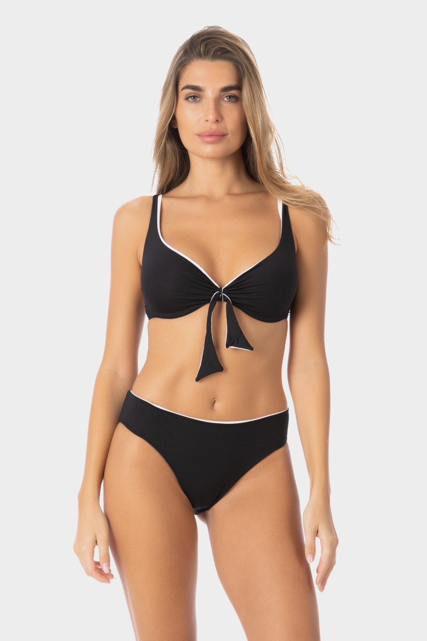 Grace | Slip Bikini Classico Reversibile - Nero/Bianco - donna - Raggianti