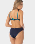 Greta | Top Bikini Reversibile all'Americana - Blu/Turchese - donna - Raggianti