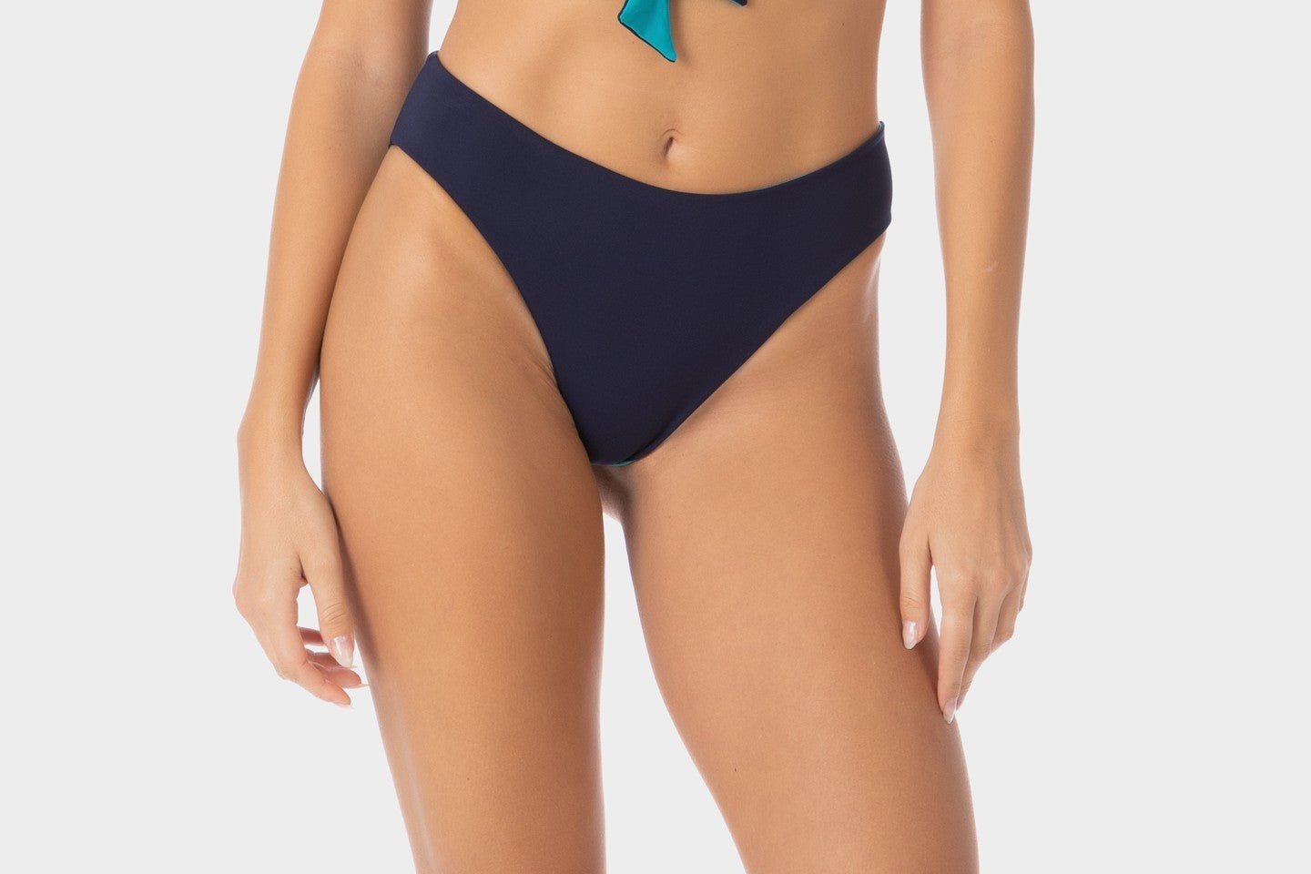 Grace | Slip Bikini Classico Reversibile - Blu/Turchese - donna - Raggianti