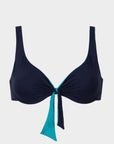 Greta | Top Bikini Reversibile all'Americana - Blu/Turchese - donna - Raggianti