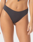 Grace | Slip Bikini Classico Reversibile - Grigio/Arancio - donna - Raggianti