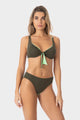 Greta | Top Bikini Reversibile all'Americana - Militare/Yoda - donna - Raggianti