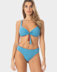 Greta | Top Bikini Reversibile all'Americana - Ruggine/Blu - donna - Raggianti