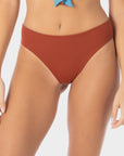 Grace | Slip Bikini Classico Reversibile - Ruggine/Blu - donna - Raggianti