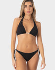 Hazel | Slip Bikini Reversibile con Laccetti - Nero/Bianco - donna - Raggianti