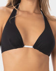 Gemma | Top Bikini Triangolo Reversibile - Nero/Bianco - donna - Raggianti