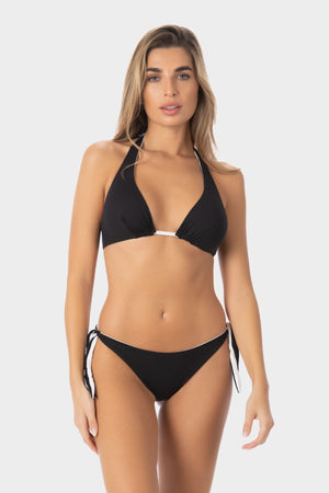 Gemma | Top Bikini Triangolo Reversibile - Nero/Bianco - donna - Raggianti