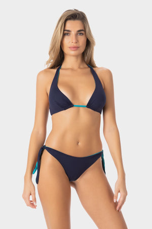 Gemma | Top Bikini Triangolo Reversibile - Blu/Turchese - donna - Raggianti