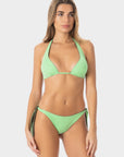 Hazel | Slip Bikini Reversibile con Laccetti - Militare/Yoda - donna - Raggianti
