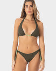 Gemma | Top Bikini Triangolo Reversibile - Militare/Yoda - donna - Raggianti