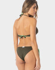 Gemma | Top Bikini Triangolo Reversibile - Militare/Yoda - donna - Raggianti