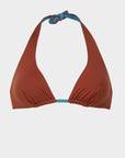Gemma | Top Bikini Triangolo Reversibile - Ruggine/Blu - donna - Raggianti