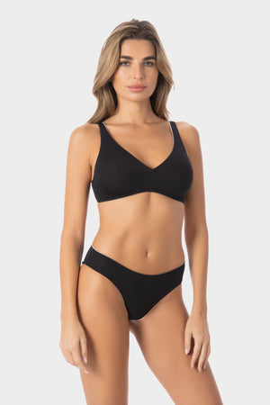 Sienna | Top Bikini Bralette Reversibile - Nero/Bianco - donna - Raggianti