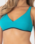 Sienna | Top Bikini Bralette Reversibile - Blu/Turchese - donna - Raggianti