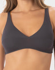 Sienna | Top Bikini Bralette Reversibile - Grigio/Arancio - donna - Raggianti
