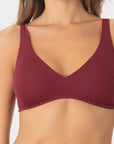 Sienna | Top Bikini Bralette Reversibile - Borgogna/Corallo - donna - Raggianti
