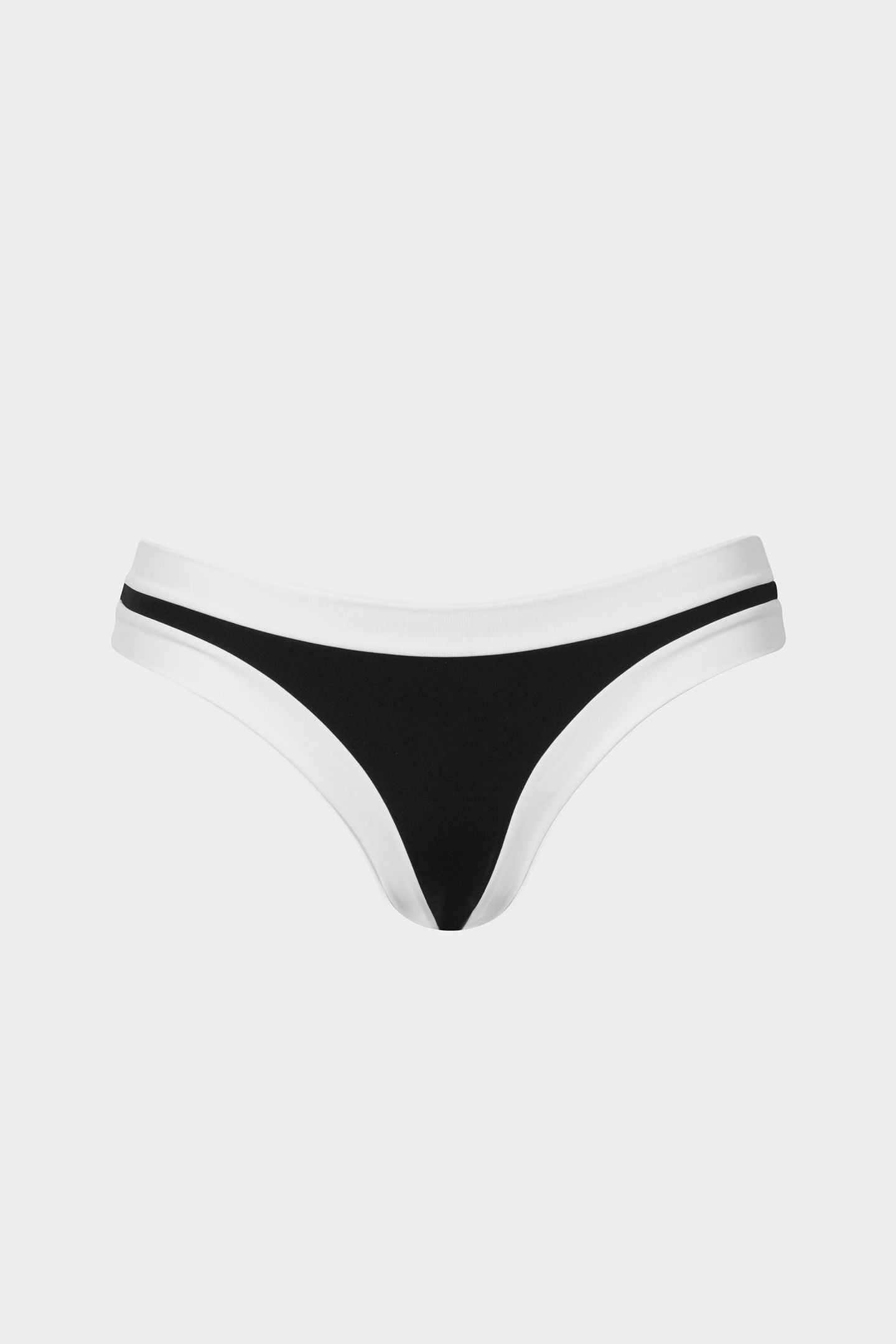 Sophie | Slip Bikini Brasiliana Bordato - Nero/Bianco - donna - Raggianti