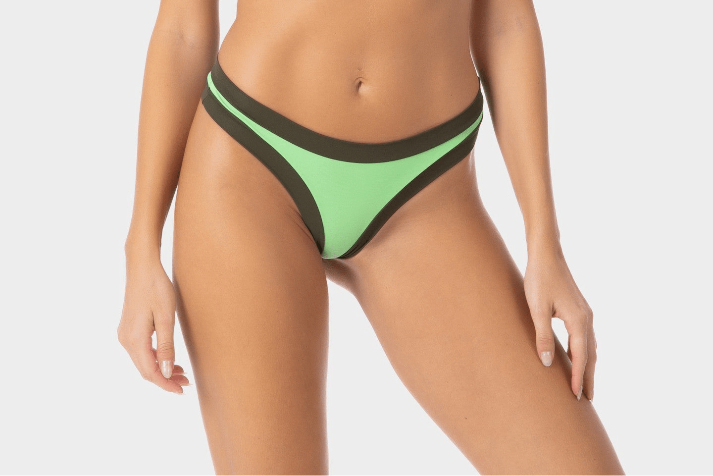 Sophie | Slip Bikini Brasiliana Bordato - Yoda/Militare - donna - Raggianti