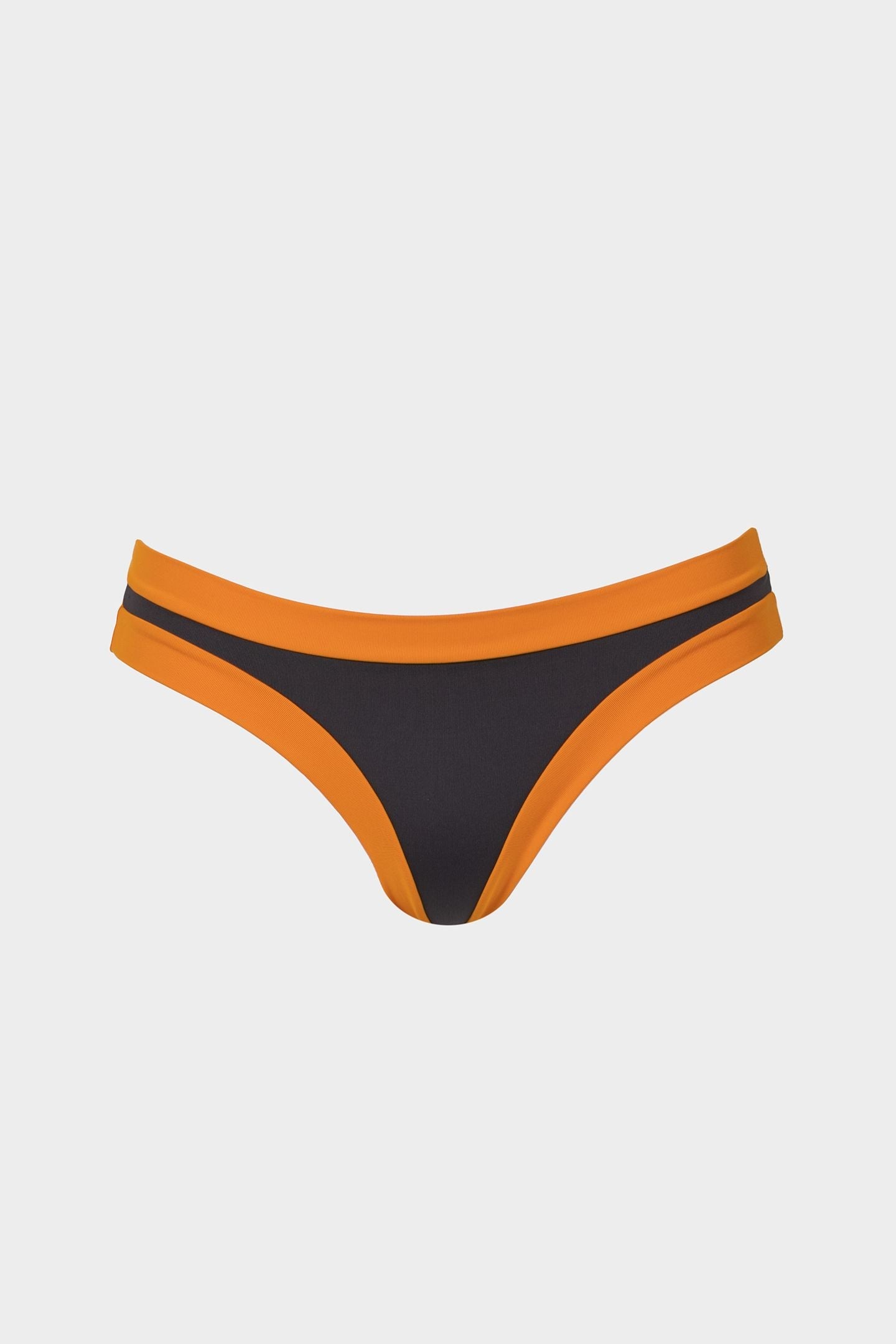 Sophie | Slip Bikini Brasiliana Bordato - Grigio/Arancio - donna - Raggianti