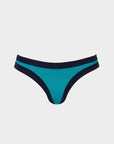 Sophie | Slip Bikini Brasiliana Bordato - Turchese/Blu - donna - Raggianti